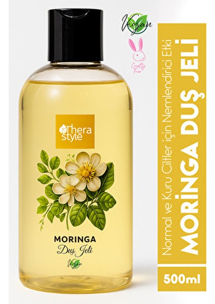 Vegan Duş Jeli Moringa Özleri ile Tazelik ve Nem Sağlar 500 ml