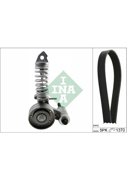 529032410 - Alternatör Gergi Kiti 5PK1370 Kayış Corsa C Combo C Merıva A 1.2-1.4 Z10XEP-Z12XE-Z12XEP-Z14XEP 6340613-93177561