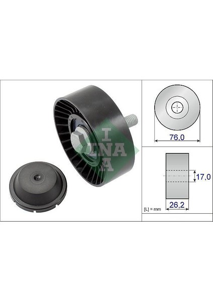 532063210 - Alternatör Gergi Rulmanı Polo-Cordoba-Fabıa-Golf7 1.2 Tsı Cbza-Cbzb-Cbzc