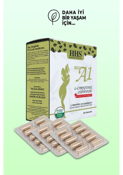 New A1 L-Carnıtıne Lepıdıum 30 Kapsül Blister fiyatları
