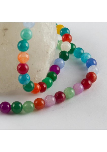 Allzey 8 mm Ceyt Taşı-Renkli