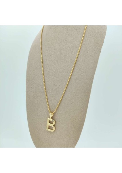 B Harfi Kolye Ucu- KLU0674 indirimleri