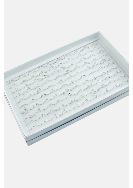 Allzey Karışık Lüx Çelik Eklem Yüzük 1 Adet-Gümüş Rengi fiyatları