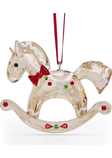 5627608 Swarovski Ev Dekorasyonu Holıday Cheers:ornament GB Rockıng Horse