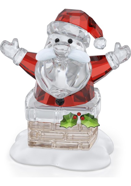 5701507 Swarovski Ev Dekorasyonu Holıday Cheers:santa Claus And Chımney
