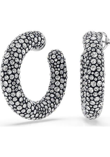 5732283 Swarovski Küpe Sublıma:pe Hoop Large Whıte/rhs