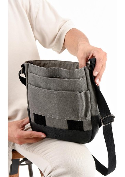 Kanvas Kumaş Tablet Çantası Erkek Postacı Çanta 27*23 cm Çapraz Askılı Omuz Çantası modelleri