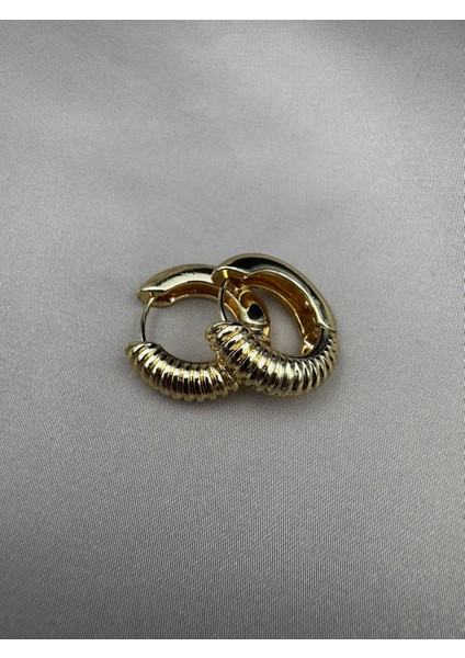 Gold Renk Vip Halka küpe modelleri