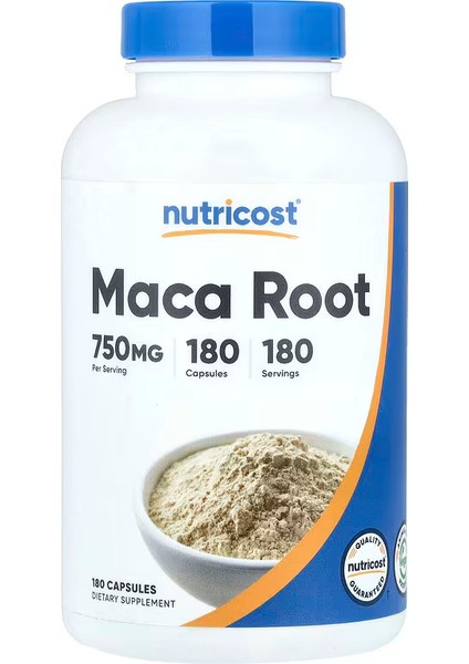 cost Maca Root Capsules Lepidium Meyenii 750MG 180 Caps 180 Servings