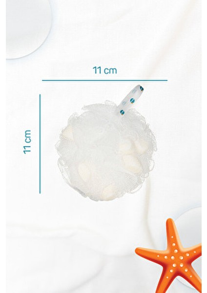 4'lü Sabunlu Banyo Lifi Seti Tüm Cilt Tiplerine Uygun 4 Adet Beyaz Zeytin Çilek Mango indirimleri