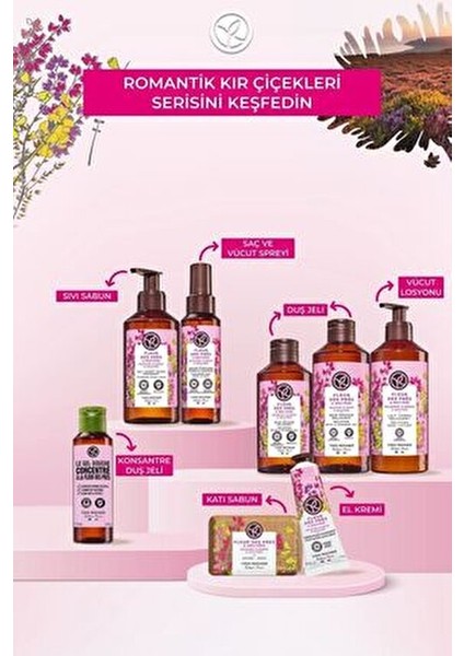 Romantik Kır Çiçekleri Sıvı Sabun Vegan Formül 190 ml Jel Doku ile Nazik Temizlik indirimleri