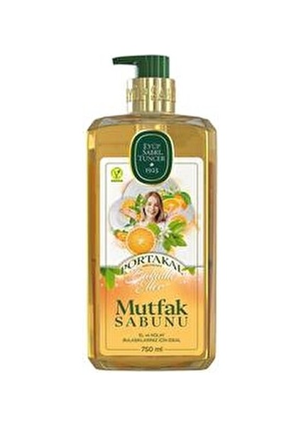 Portakal Aromalı Mutfak Sabunu Vegan İçerik 750 ml El ve Kolay Kullanım