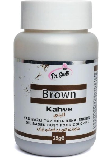 Yağ Bazlı Toz Boya Dr.gusto 25 gr Kahve
