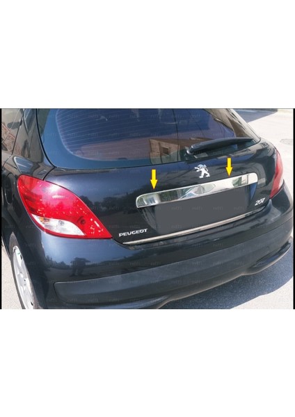 Peugeot 207 2006 Sonrası Paslanmaz Krom Bagaj Çıtası