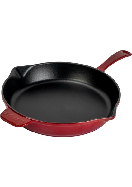 Döküm Yuvarlak Kızartma Tavası Döküm Demir Yekpare Saplı. ÇAP(Ø)34CM-BORDO fiyatları