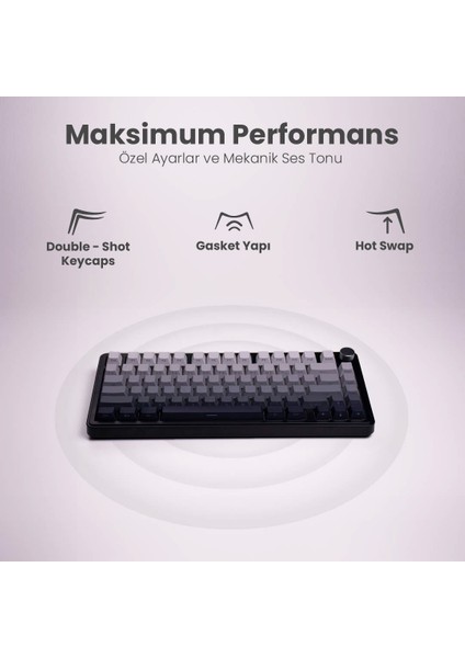 Beast 75 Kablosuz Mekanik Klavye modelleri