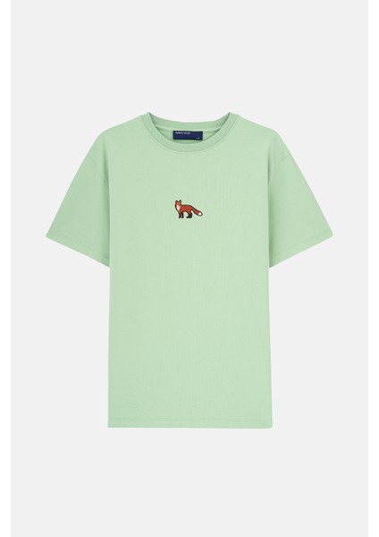 Kızıl Tilki Premium T-Shirt - Mint Yeşili