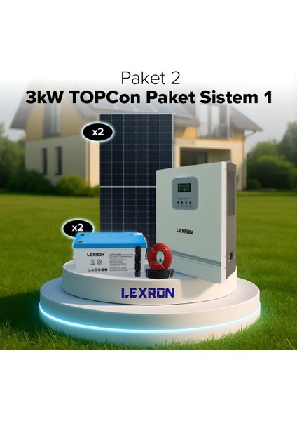 Monokristalli Küçük Ev Paketi (Paket 2) fiyatları