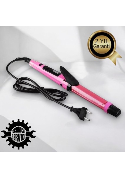 Çift Fonksiyonlu Saç Düzleştirici ve Maşa, Pembe Renkli, Pratik ve Şık Tasarım fiyatları