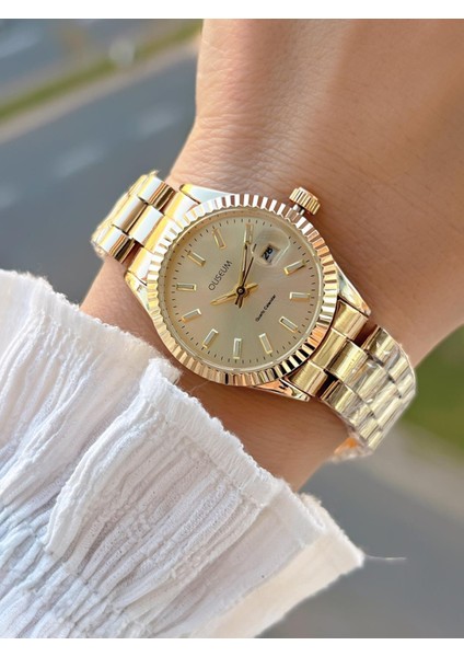 Çelik Kordon Takvimli Kadran Özel Tasarım Vintage Seri Kadın Kol Saati PS.8341.M1