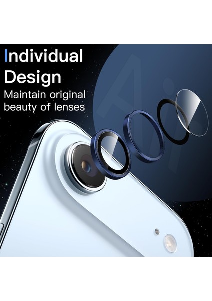Iphone 17 Air Uyumlu Safir Lens Koruyucu Su Geçirmez Iz Bırakmaz Kamera Koruyucu fiyatları