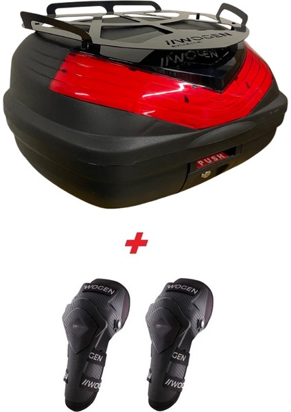 WG50 Sırt Dayamalı Premium Metal Bagajlı Çanta (Siyah) + Karbon Dizlik Hediyeli fiyatları