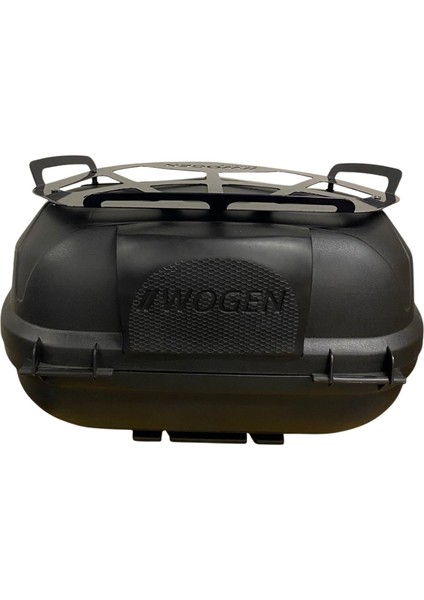 WG50 Sırt Dayamalı Premium Metal Bagajlı Çanta (Siyah) + Karbon Dizlik Hediyeli