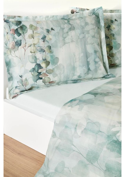 Nature Drip Çift Kişilik Nevresim Takımı - Yesil