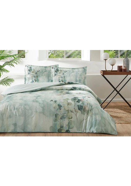 Nature Drip Çift Kişilik Nevresim Takımı - Yesil