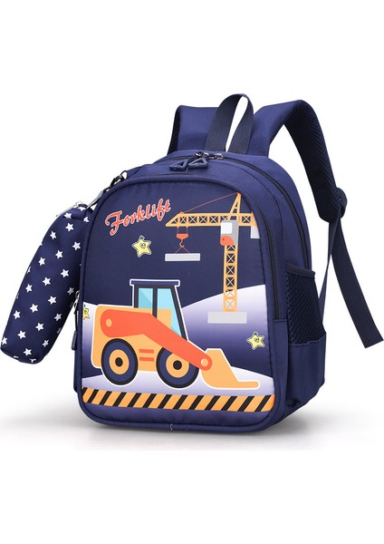 Yeni Anaokulu Okul Çantası 3-5-6 Yaş Bebek Sırt Çantası Mühendislik Aracı Araba Sırt Çantası (Yurt Dışından)