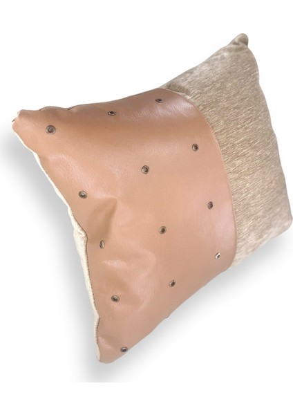 Chance Iv El Dikişi Deri ve Kadife Kırlent