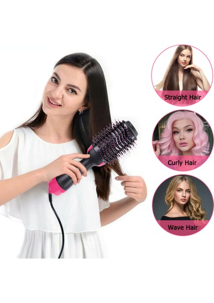 Siyah Saç Düzleştirici ve Şekillendirici Fırça Tarak, Kolay Kullanım, Şık ve Pratik Ürün fiyatları