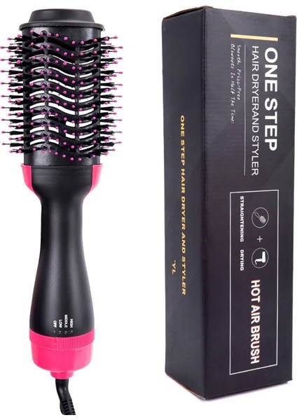 Siyah Saç Düzleştirici ve Şekillendirici Fırça Tarak, Kolay Kullanım, Şık ve Pratik Ürün indirimleri