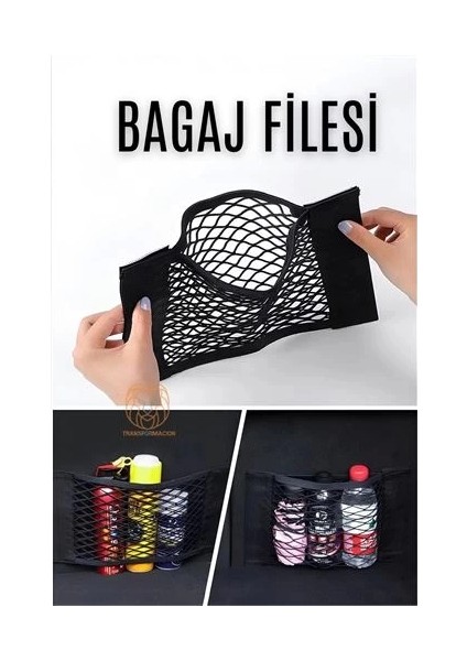 Bx Oto Bagaj Filesi Cırtlı Ceplikli Bagaj Filesi