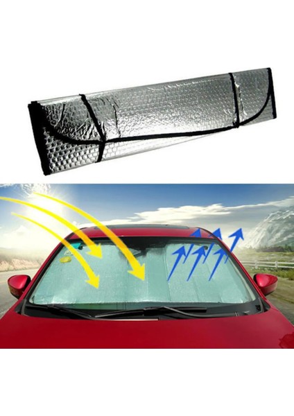 Allzey Katlanabilir Ön Cam Güneşlik Araç Içi Isı Yalıtımı Skoda Superb Peugeot 3008 Renault Megane Opel Astra