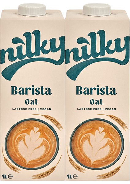 Barista Yulaf Sütü Bitkisel Bazlı Laktosuz Vegan 2x1 Lt