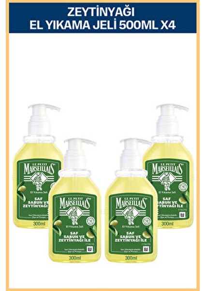 Saf Sıvı Sabun Zeytinyağı 300 ml x4 Ekonomik Paket El Yıkama Jeli fiyatları