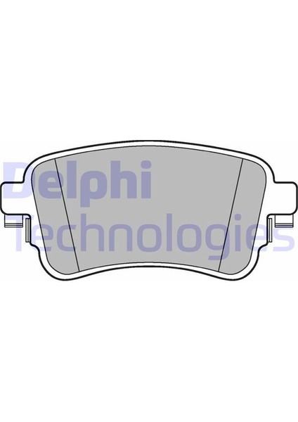 Delphı LP3261 - Arka Fren Balatası Zafıra Lıfe 19 Vıvaro C 19 Jumpy Iıı 16 Expert 16 Toyota Proace 16 290 mm