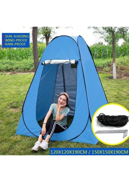 Kamp Alanı Duş Giyinme Wc Çadırı Fotoğrafcı Prova Kabini 190X120X120 indirimleri