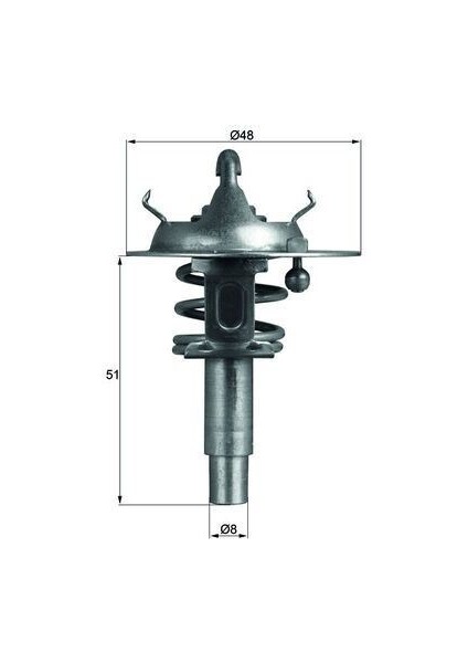 TX106.90D - Termostat 90 C Mercedes M271 Kompressor W203 S203 CL203 W204 S204 C209 A209 W211 S211 W212 R171