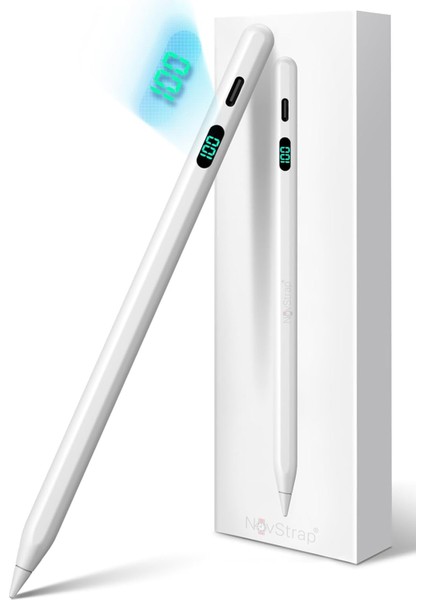 Apple iPad Air 13 M2/m3 ile Uyumlu Dokunmatik Tablet Kalemi Pencil DZ915 Şarj Ekranlı Avuç Içi Reddi Stylus