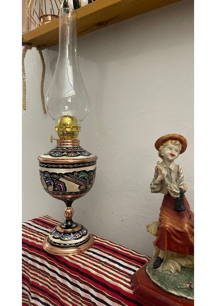 Bakır Gaz Lambası Büyük Boy