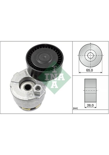 534026910 - Kayıs Gergı Rulmanı Mercedes OM607 W176 W246 W415 C117 Megane Iı-Iıı-Iv Clıo Iı-Iıı-Iv Symbol Iıı 14 Sandero Iı 12 Duster 10 Juke F15 10 Qashqaı Iı J11 13 1.5dci 1.6 Kutuklu