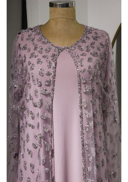 Perla 2'li Takım Taşlı Abaya modelleri