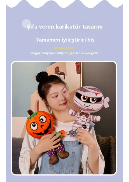 Cadılar Bayramı Bebek Peluş Oyuncak Komik Balkabağı Adam Kafatası Canavar Oyuncak Cadılar Bayramı Sahne (Yurt Dışından) modelleri