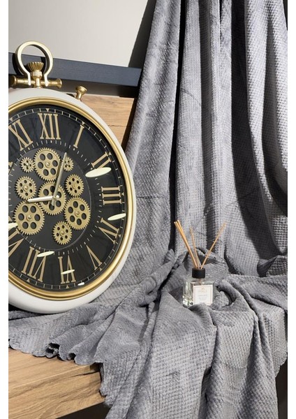 Elegance Pelüş Kaymaz Tabanlı Koltuk Örtüsü 170X215 cm Antrasit