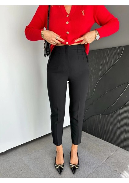 Zr Model Orijinal Marka Fileto Detaylı Kumaş Pantolon Dar Paça Pantolon fiyatları