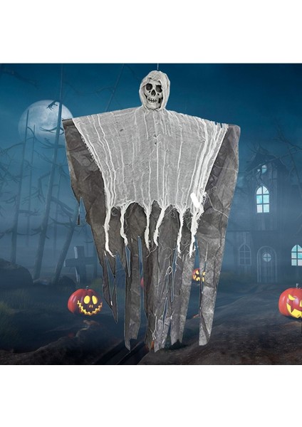 Halloween Küçük Boy Maskot Kuru Kafa Gri 180 cm modelleri