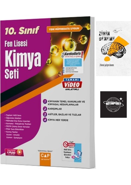 Çap 10. Sınıf Fen Lisesi Kimya SETI+ZIHINDENEME-KD679