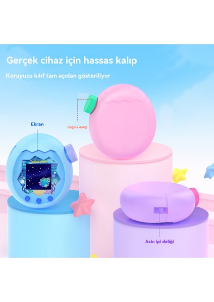 Uygulanabilir Tamagotchi Tumagotchi Mutlu Bahçe Koruyucu Kılıf Sıvı Silikon Düşme Önleyici Tumagotchi Koruyucu Kılıf (Yurt Dışından) fiyatları